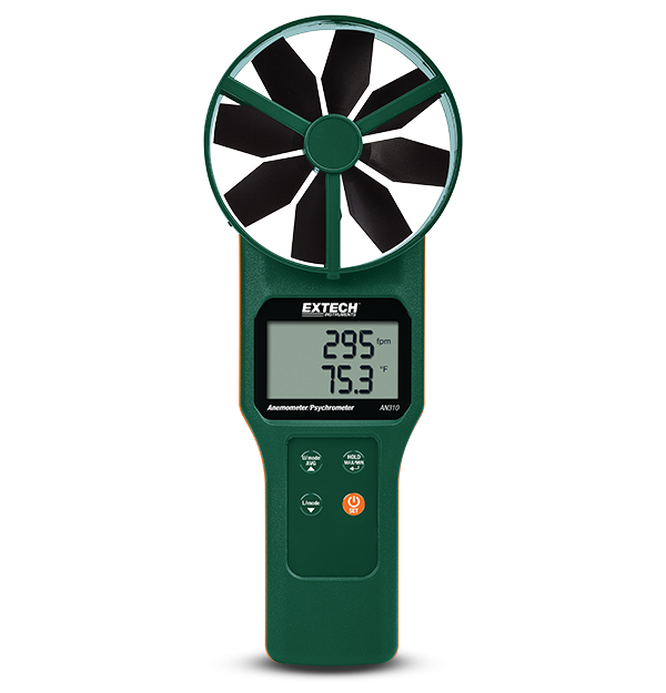 Máy đo tốc độ gió nhiệt độ và độ ẩm Extech AN310