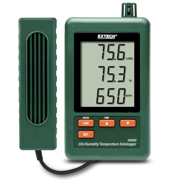 Máy đo Co2/Nhiệt độ/Độ ẩm và ghi dữ liệu Extech SD800