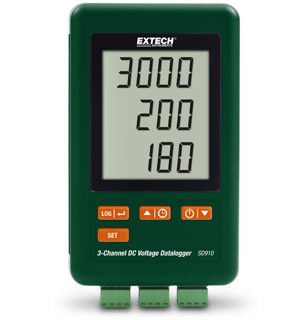 Máy ghi dữ liệu điện áp DC 3 kênh Extech SD910