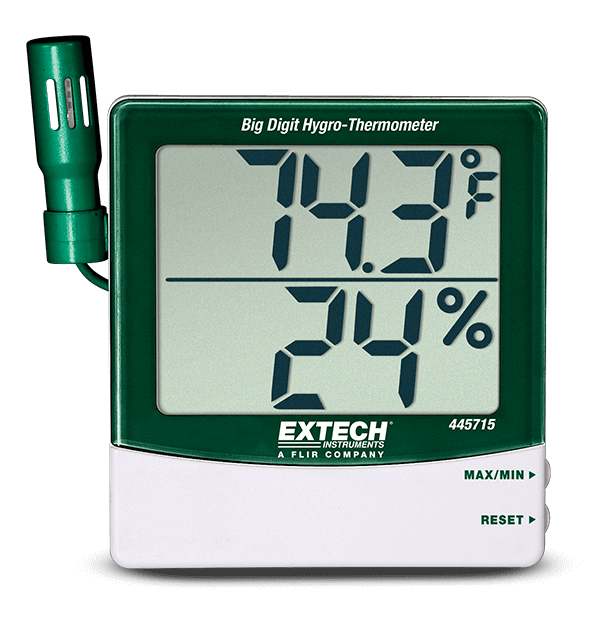 Đồng hồ đo nhiệt độ ẩm Extech 445715