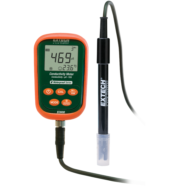 Máy đo pH/mV/Độ dẫn điện/TDS/Độ mặn/Nhiệt độ Extech EC600