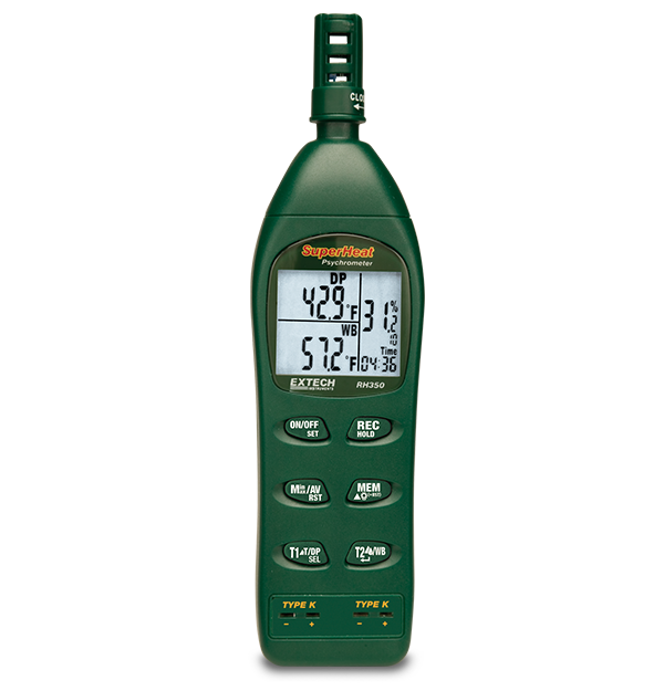 Đồng hồ đo nhiệt độ độ ẩm Extech RH350