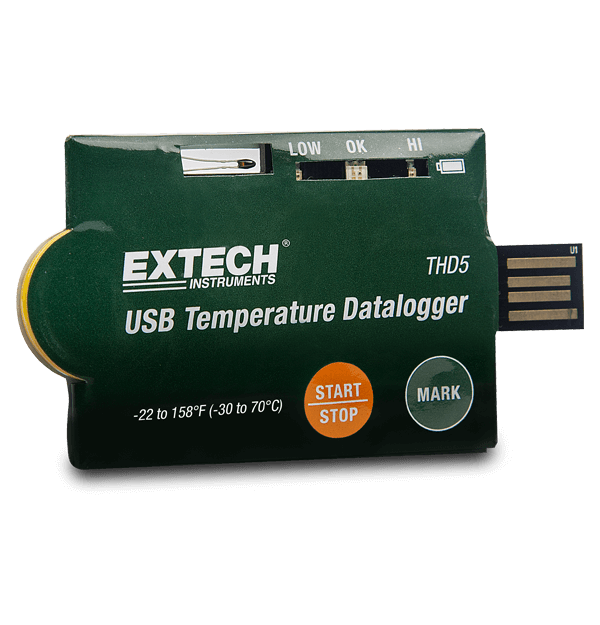 Bộ ghi dữ liệu nhiệt độ USB Extech THD5
