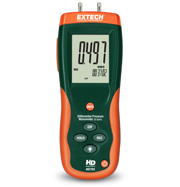 Đồng hồ đo áp suất chênh lệch Extech HD755