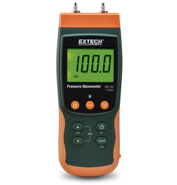 Máy đo chênh lệch áp suất và ghi dữ liệu Extech SDL730